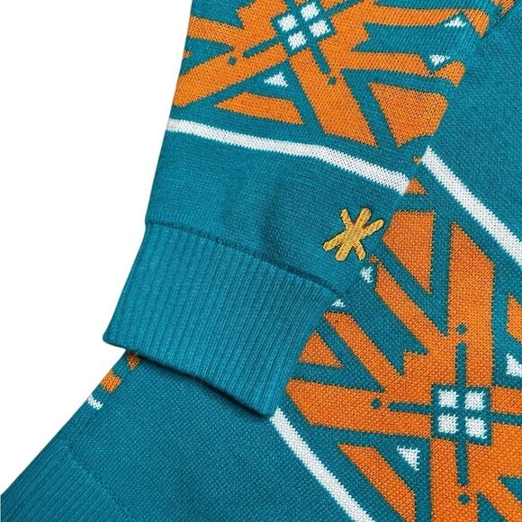 NFL MIAMI DOLPHINS Full Zip Logo Sweater Size Medium Unisex - Picture 5 of 8